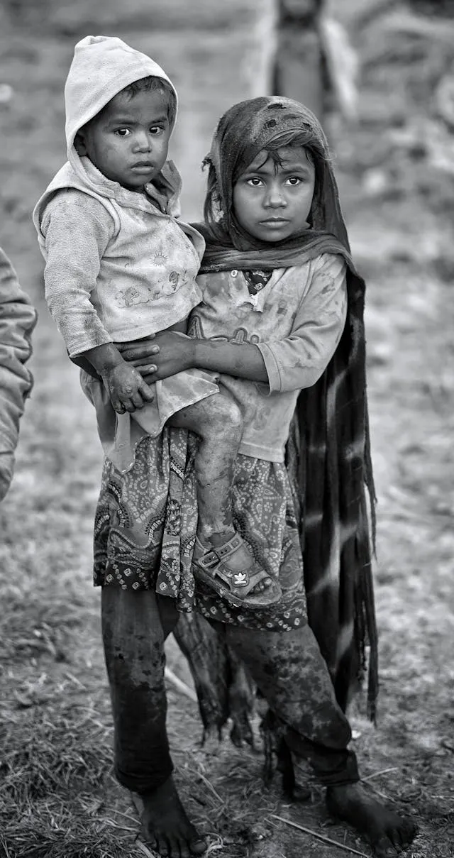 Children at an orphanage